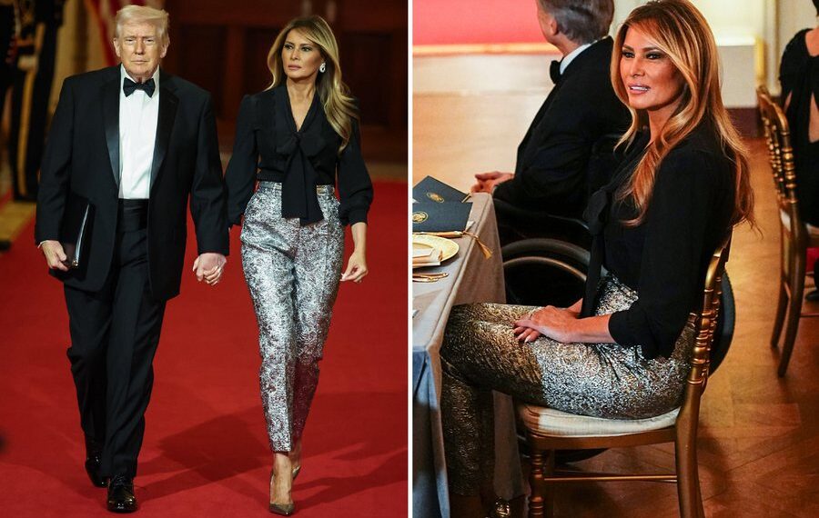 Melania Trump criticized for not wearing a classic dress at the governors’ dinner